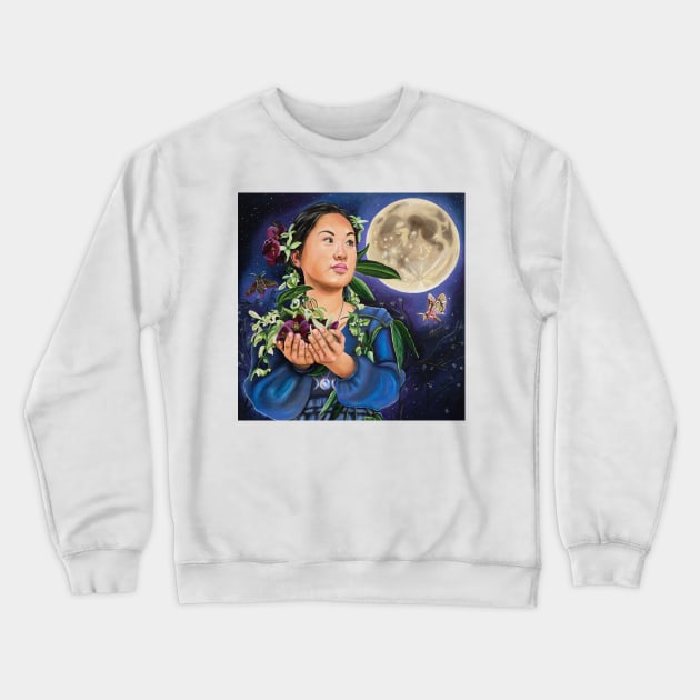 Moonstruck Crewneck Sweatshirt by starblueshell